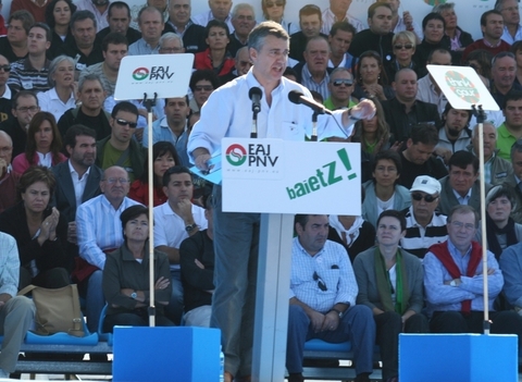 Argazkia: EAJren EBBren lehendakari den I�igo Urkullu 2008ko Alderdi Egunean