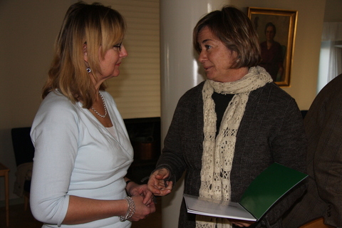 Foto: Arantza Aurrekoetxea saludando en Metropolia