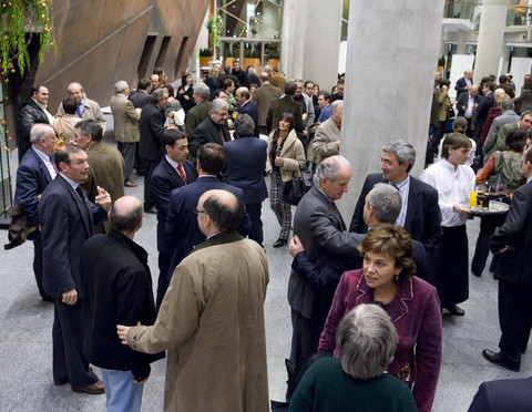 Argazkia: Topaketaren ostean ekitaldi bat antolatu zen partaideentzat